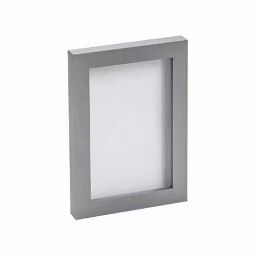 Nicola Spring Rectangular Single Photo Frame in Grey, Fits 10 x 15 cm