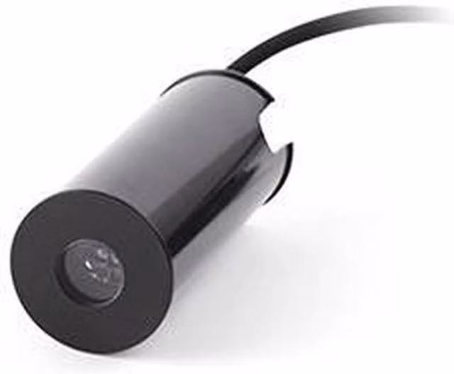 Faro Grund Outdoor LED Recessed Ground Lamp in Black Anodised Aluminium and Stainless Steel, Diameter: 3.7 cm