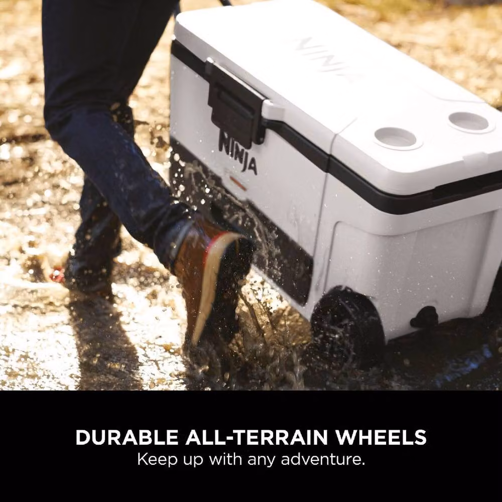 Ninja FrostVault 61L Wheeled Cooler with Dry Zone FB265EUUK in White – 4