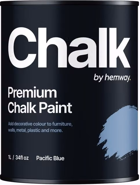 Hemway Chalk Paint Flat Matt in Pacific Blue, 1 l