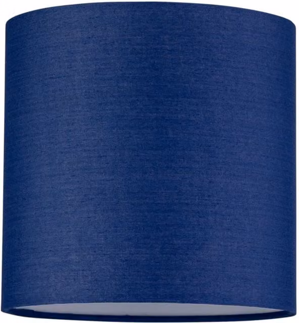 First Choice Lighting Blue Fabric Cylinder Table Lamp Shade, Diameter: 17 cm – 1
