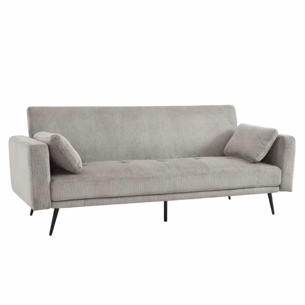 Home Detail Tom Beige Fabric Click Clack Sofa Bed W/D/H: 207 x 180 x 85 cm – 2