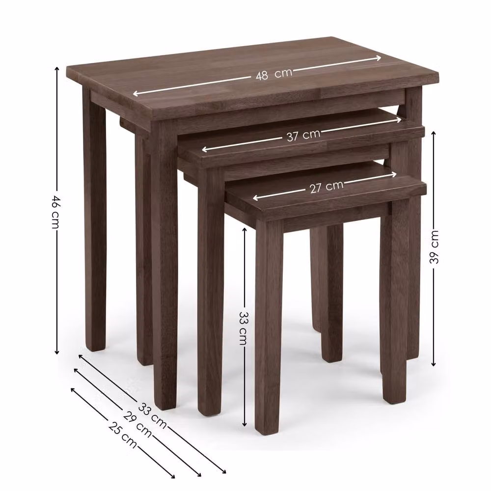 Cheshire Inverlochy Walnut Nest of Tables in Cashew – 5