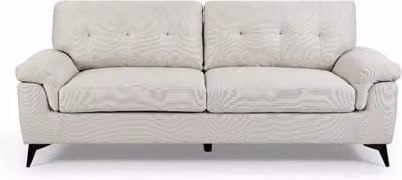 TGC Doran Modern 3 Seater Fabric Sofa in Beige