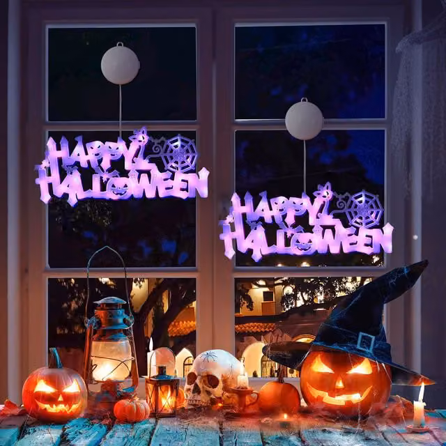 Leaper Halloween Luminous Letter Light Board Decoration in Purple – 1