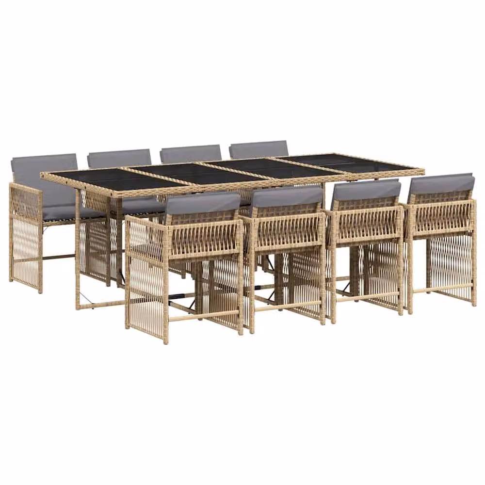 Berkfield Home Garden Dining Set in Beige – 2