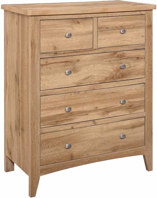 Birlea Hampstead 3 Drawer Chest in Oak Brown