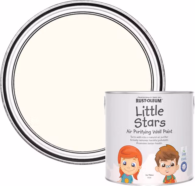 Rust-Oleum Little Stars Air-Purifying Wall Paint in Ice Palace White, 2.5 l