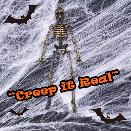 VFM e-Store Gold Hanging Skeleton Decoration for Halloween Parties – 5