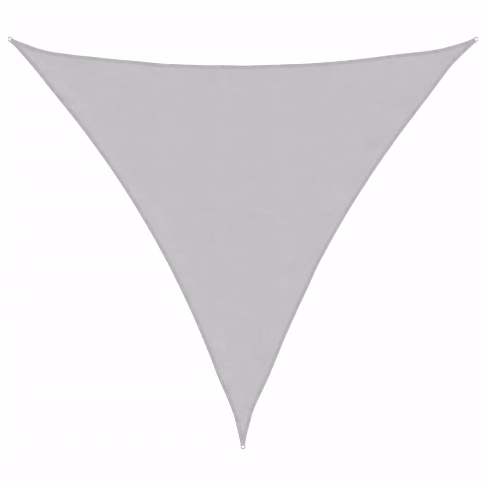 Berkfield Home Sun Shade Sail in Light Grey, 100% Polyester Oxford, W/D/H: 3 x 3 x 3 m – 1