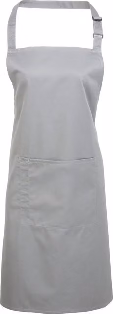 Premier Women's Bip Apron with Pocket in Silver, Pack of 2