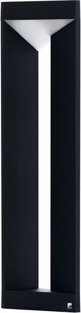Loops Modern Black Aluminium IP54 Outdoor LED Bollard Light – 1