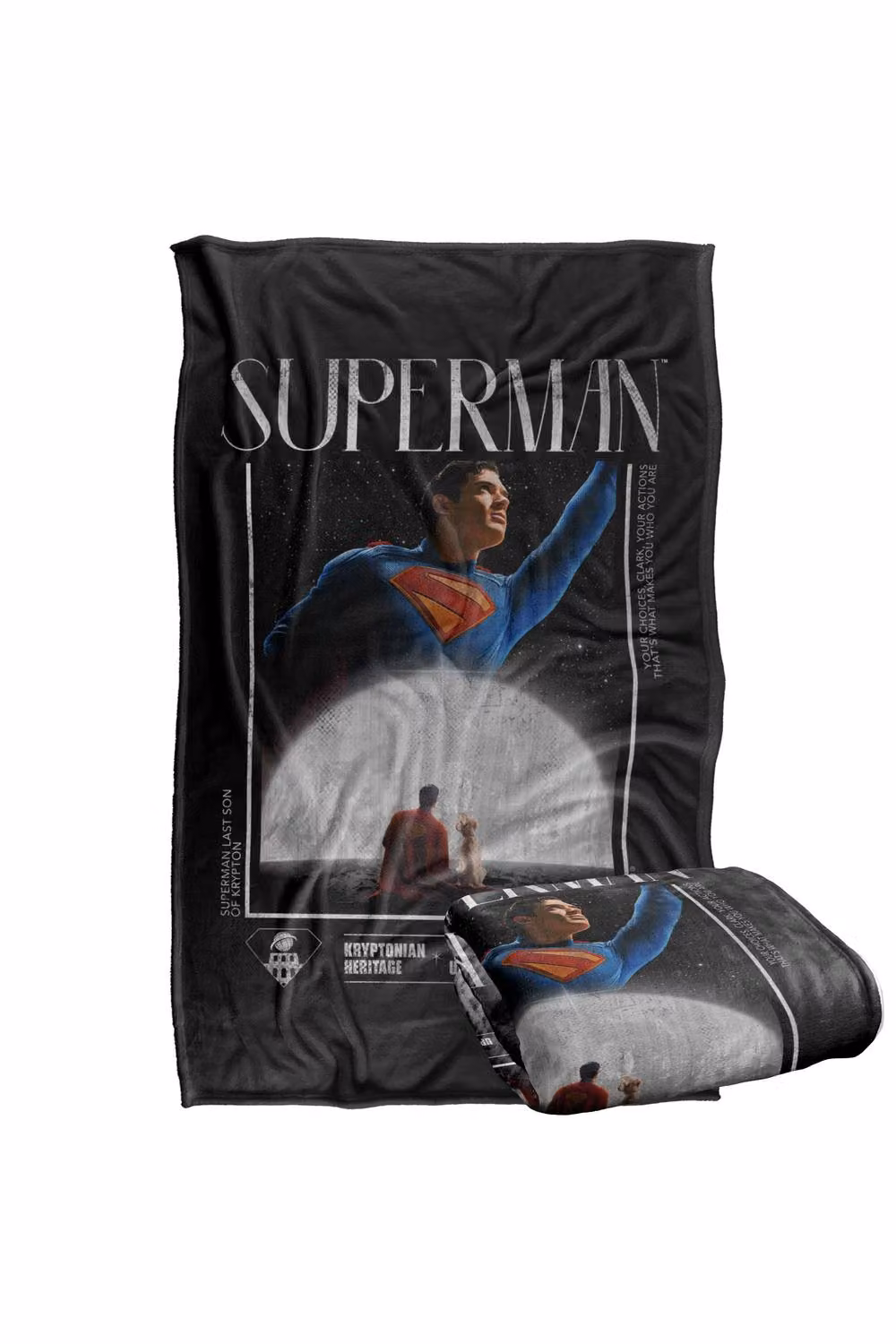 LOGOVISION Superman (2025) Movie Poster Super Soft Fleece Throw Blanket, Multicolour, W: 91 cm, D: 147 cm – 7