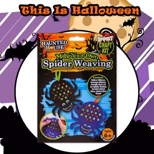 VFM e-Store Halloween Spider Felt Weaving Craft Kit, Multicolour – 8