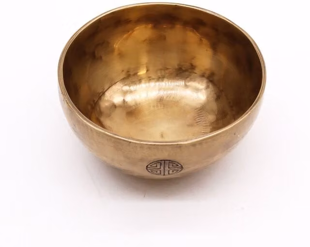 KDMK Small Nepalese Moon Bowl in Gold, Diameter: 13 cm