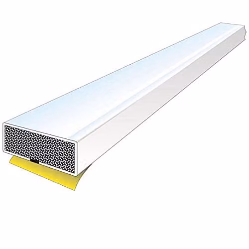 Loops 5 Pack Intumescent Fire Door Seal Strips, White, W: 2100 mm, H: 15 mm, D: 4 mm