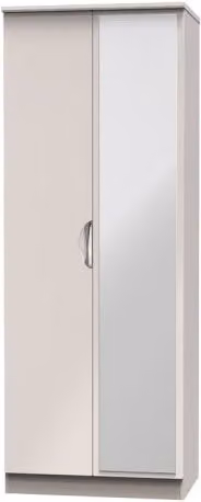 ASC Corsica 2 Door Tall Mirrored Wardrobe