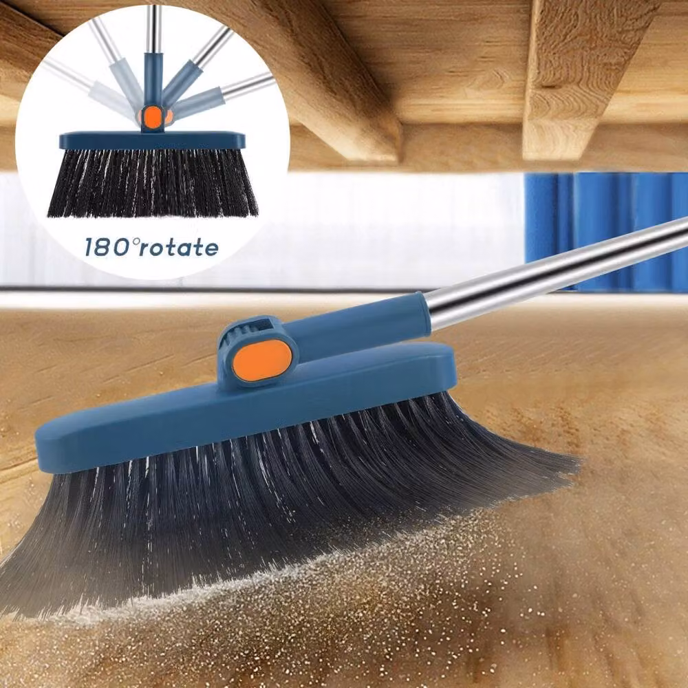 SPETLEK UK 3-Piece Long Handled Dustpan and Brush Set in Blue – 3