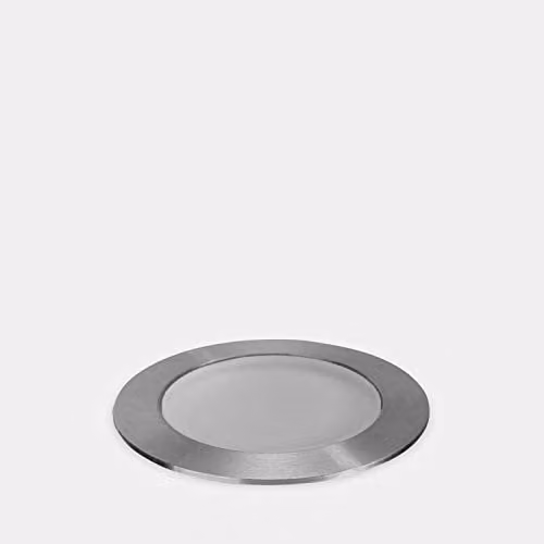 Netlighting LEDS C4 Rim Outdoor LED Recessed Ground Light in Grey, 1W Dimmable, IP65/IP67 – 1