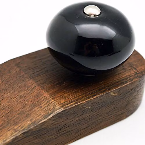 Nicola Spring Traditional Vintage Wooden Door Wedge Stop in Black – 3