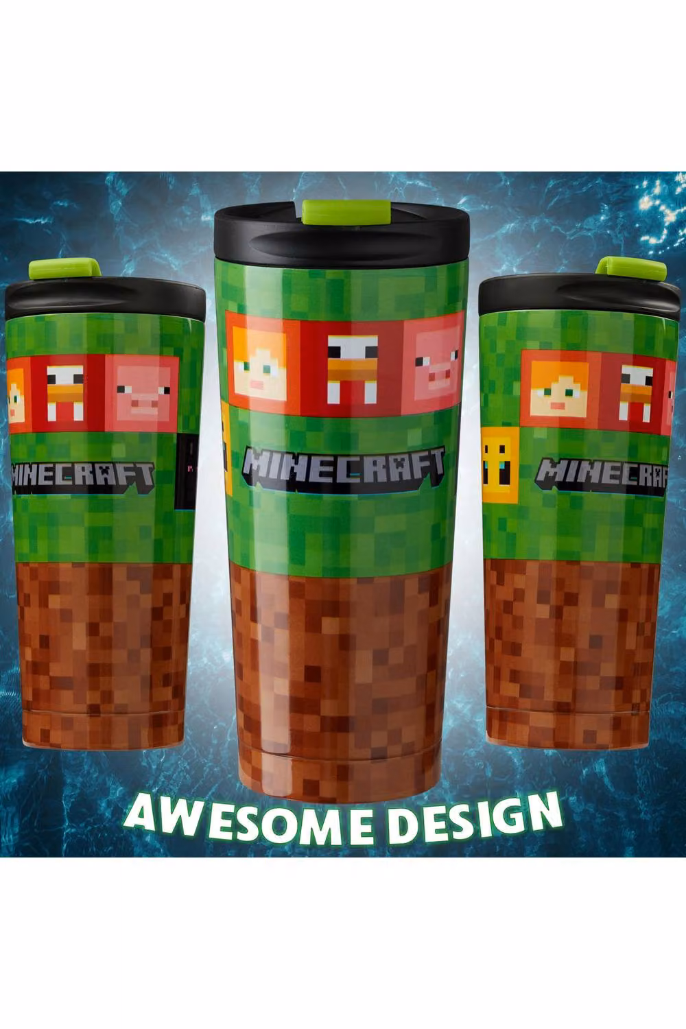 Get Trend Minecraft Insulated Stainless Steel Travel Mug, 425 ml, Multicolour – 4