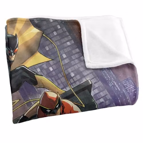 Warner Bros. Batman Incorporated Team Silky Touch Super Soft Fleece Throw Blanket, Multicolour, W: 91.44 cm x L: 147 cm – 2