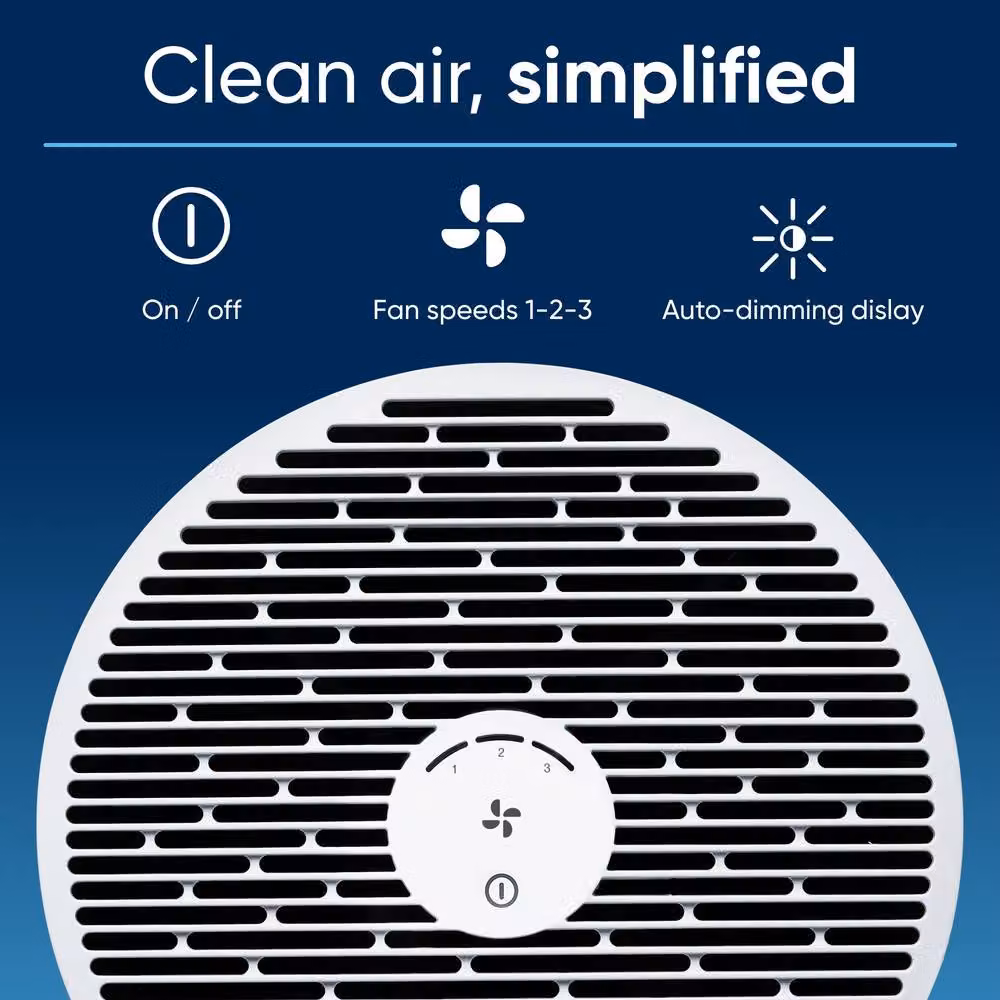 Blueair Blue Pure Mini Max Compact Air Purifier in Grey and Blue – 3