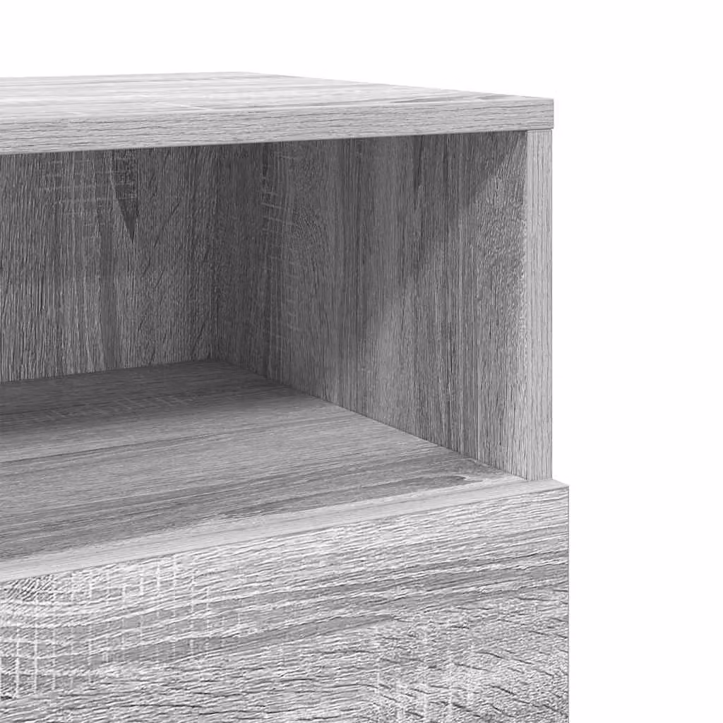 Berkfield Home Bedside Cabinet with 2 Drawers in Grey Sonoma, W/D/H: 36 x 36 x 68 cm – 3