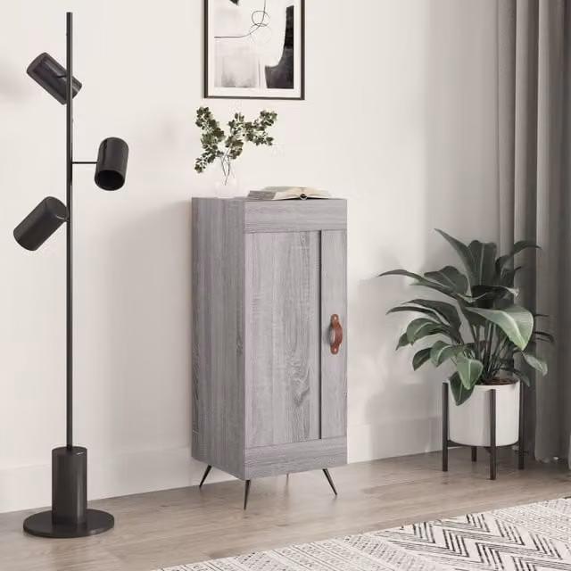 Berkfield Home Grey Sonoma Modern Sideboard in Engineered Wood W/D/H: 34.5 x 34.5 x 90 cm – 1