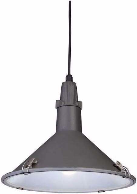 Firstlight Lighting Netlighting Eden Modern Dome Ceiling Pendant Light in Grey, IP44, E27