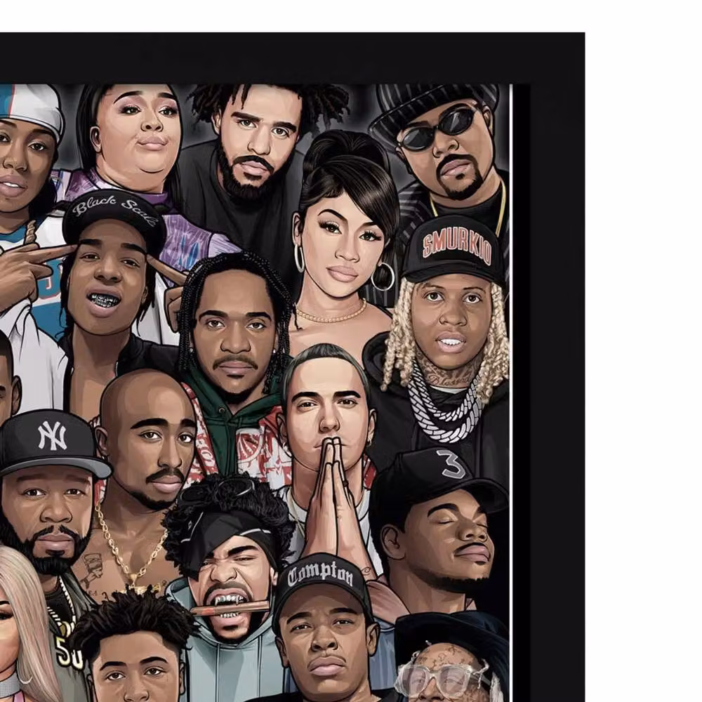 Pyramid International Hip Hop Icons Framed Multicolour Graphic Paper Poster – 2