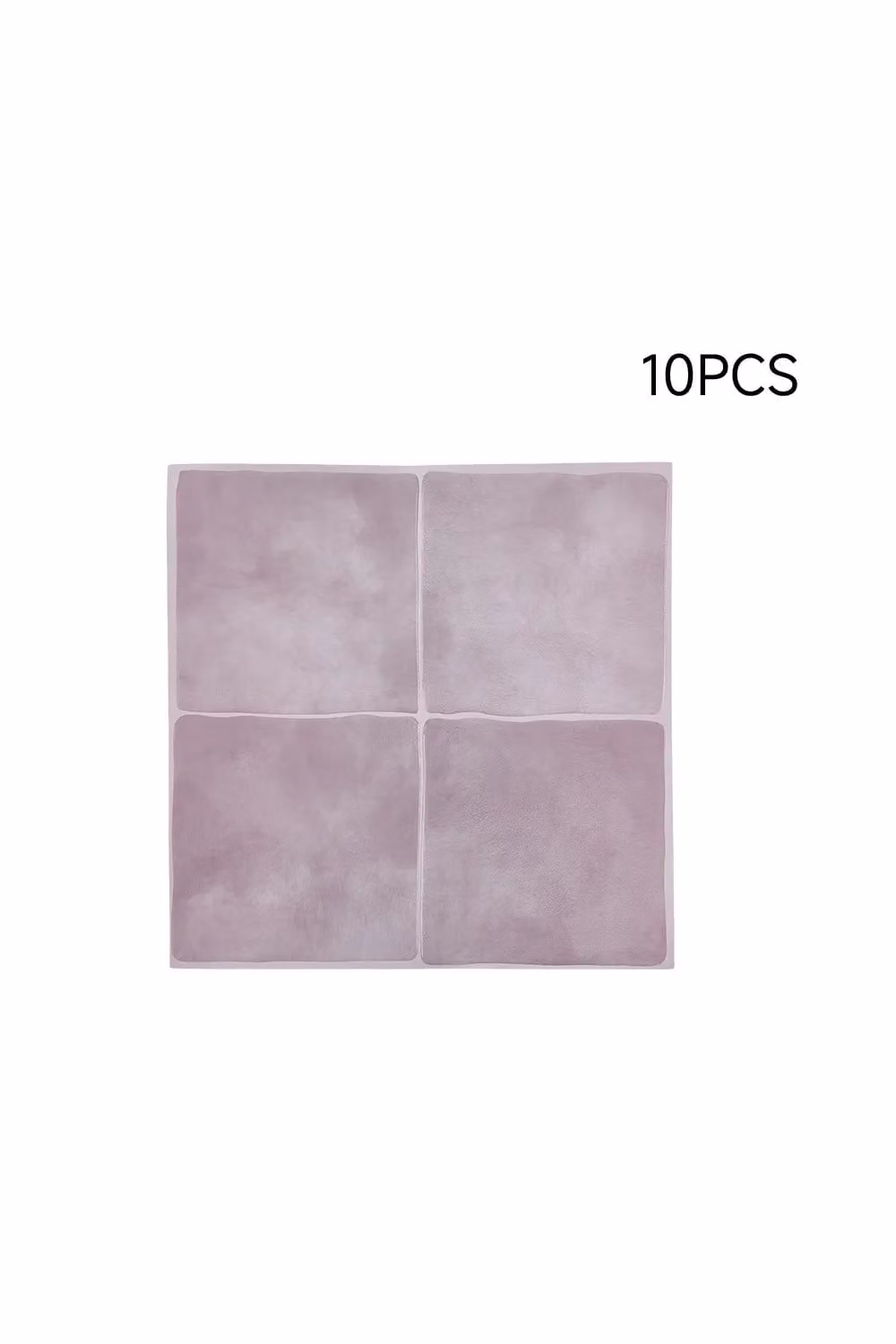 Living and Home 10-Piece 3D Square Self-Adhesive Wall Tile Stickers in Purple – 2