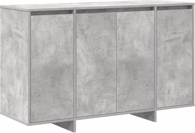 Berkfield Home Concrete Grey Modern Sideboard in Engineered Wood