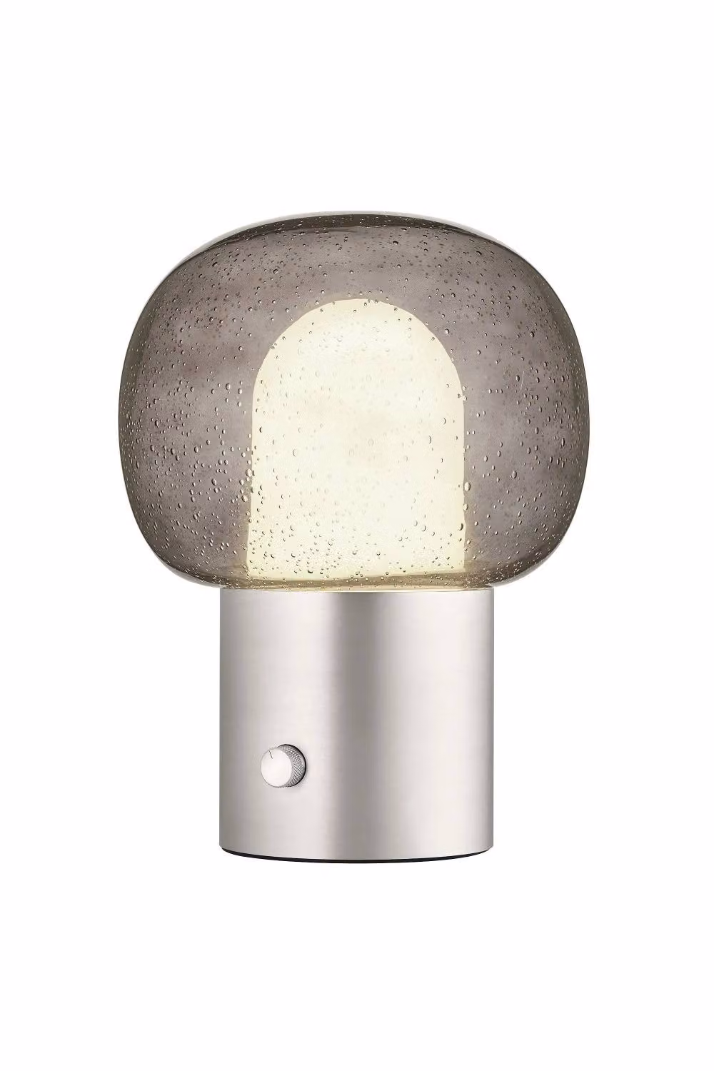 Blomus IRIS Dimmable Table Lamp in Silver Stainless Steel and Glass, H 32 cm x W 24 cm x D 24 cm – 2