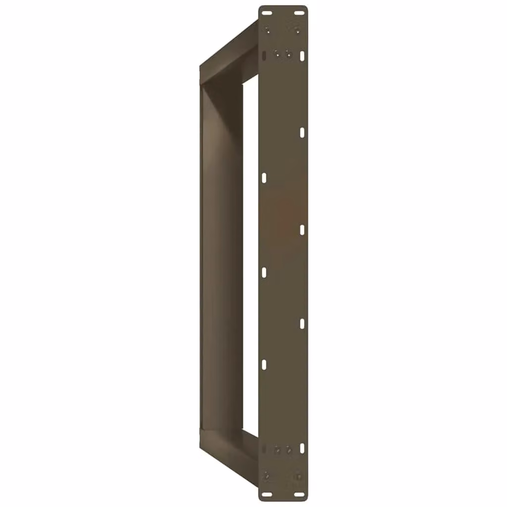 Berkfield Home vidXL U-Shaped Dining Table Legs, 2 Pieces, Brown Steel, H: 72-73 cm x W: 80 cm – 3