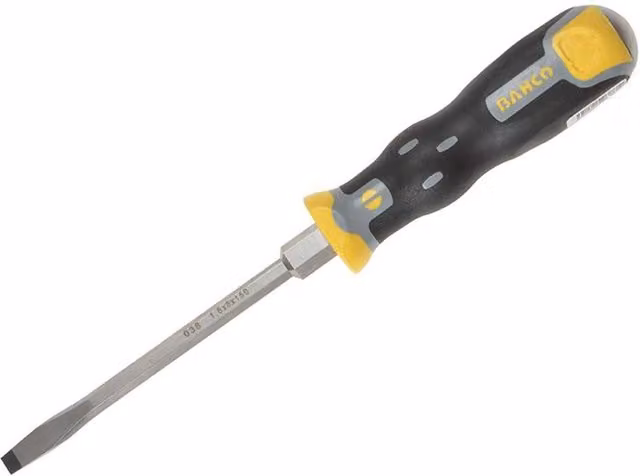 Bahco Tekno+ Through Shank Slotted Tip Screwdriver, 5.5mm x 100mm