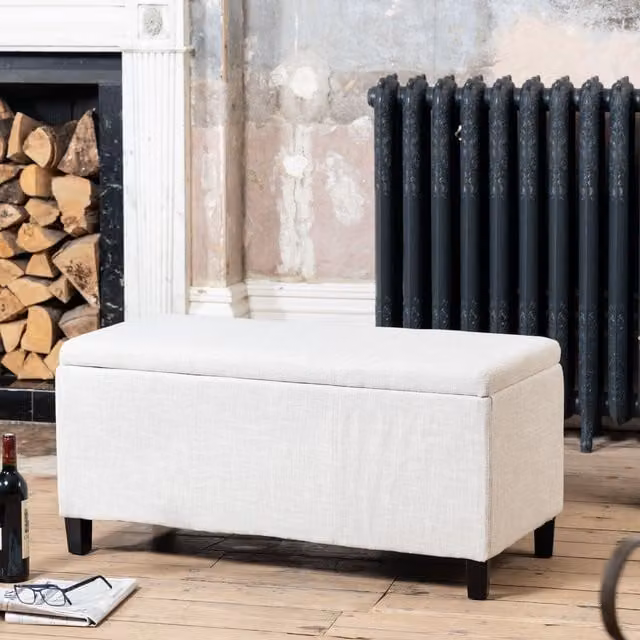 Artemis Home Henbury Storage Ottoman in Beige