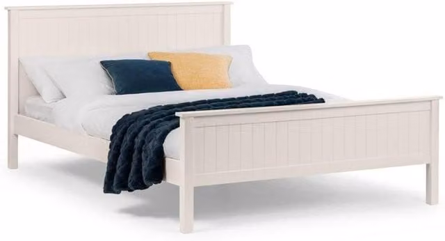 Ashfield New England White Lacquer Bed Frame, Single W/D/H: 90 x 190 cm