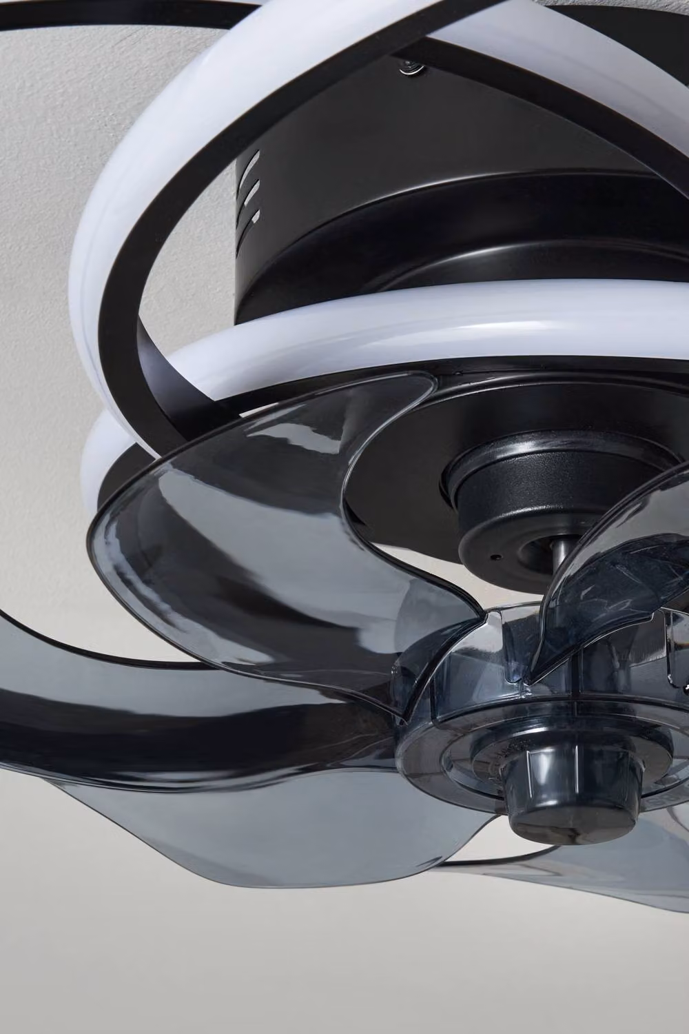 BHS Lighting Trinity LED Dimmable Ceiling Fan Light in Black – 2