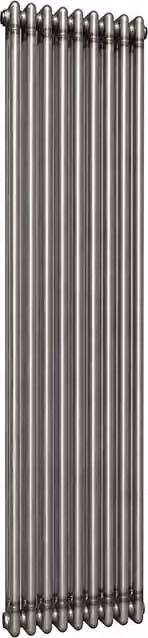 Lux Heat Vertical 3 Column Traditional Radiator in Bare Metal Lacquer, H 180 cm x W 38 cm – 1