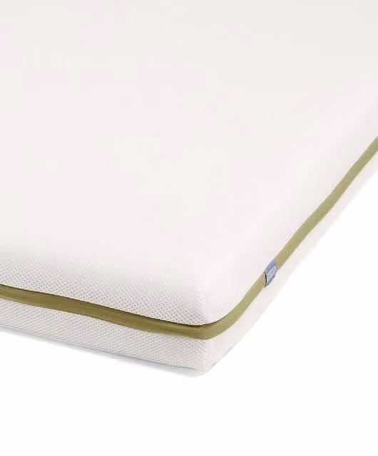 Mamas & Papas Premium Cotbed Mattress Cover, White, W: 70 cm, L: 140 cm