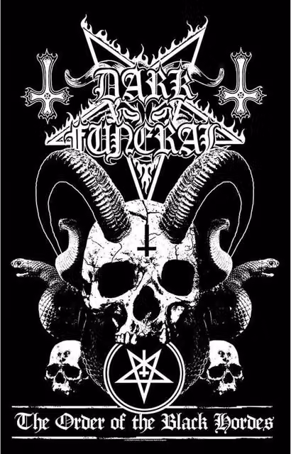 Dark Funeral Order Of The Black Hordes Black Textile Poster