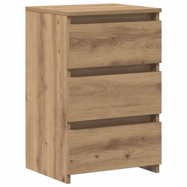 Berkfield Home Artisan Oak Bedside Cabinets, Set of 2, Brown, W/D/H: 40 x 35 x 62.5 cm