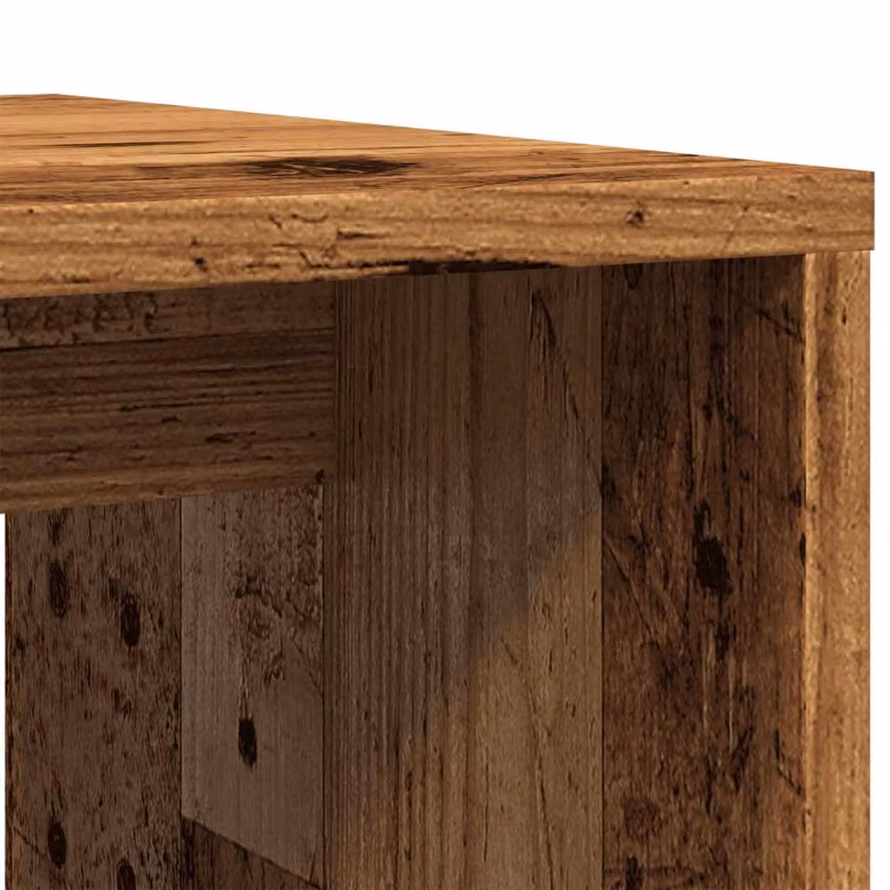 Berkfield Home Durable Rustic Coffee Table in Brown, W/D/H: 100 x 48 x 40 cm – 4