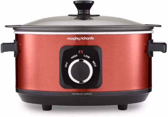 Morphy Richards Accents 3.5L Sear & Stew Slow Cooker, Red – 5