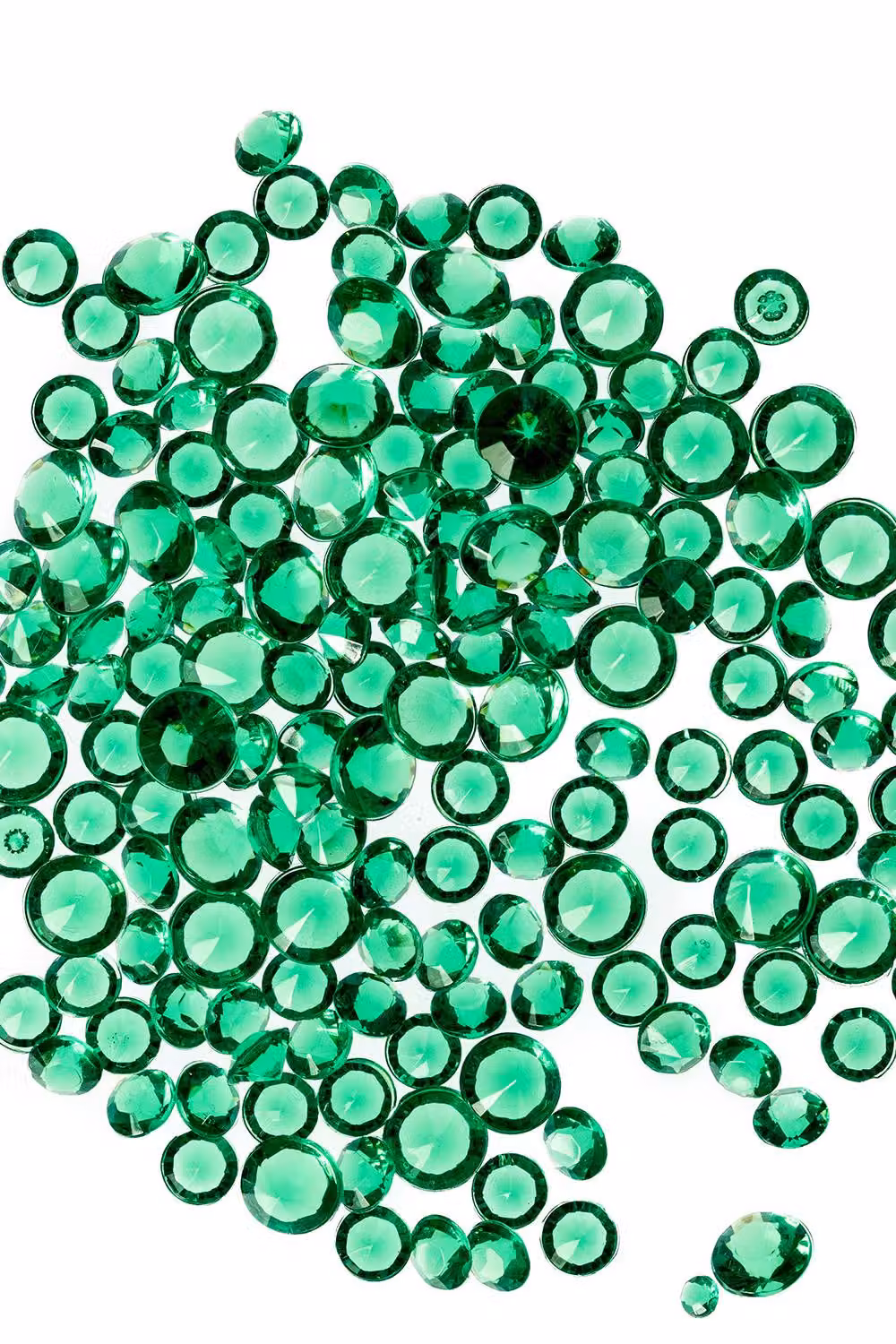 Neel Blue Acrylic Rhinestone Table Confetti Scatters, 2000 Pieces, Emerald Green – 4