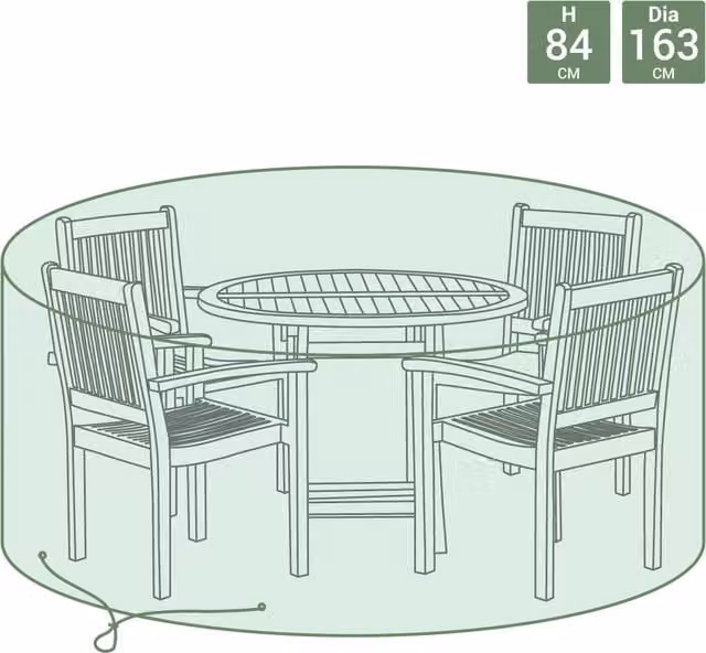 Charles Bentley Water Repellent Medium Garden Furniture Set Cover in Green
