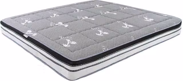 Angel Cerda Grey Natural-Latex Hybrid Mattress with Knit Fabric and Antibacterial Temperature Regulation, W/D/H: 180 x 200 cm – 1