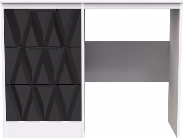 Ready Assembled 2 U Washington 3 Drawer Vanity in Matt Black – 1
