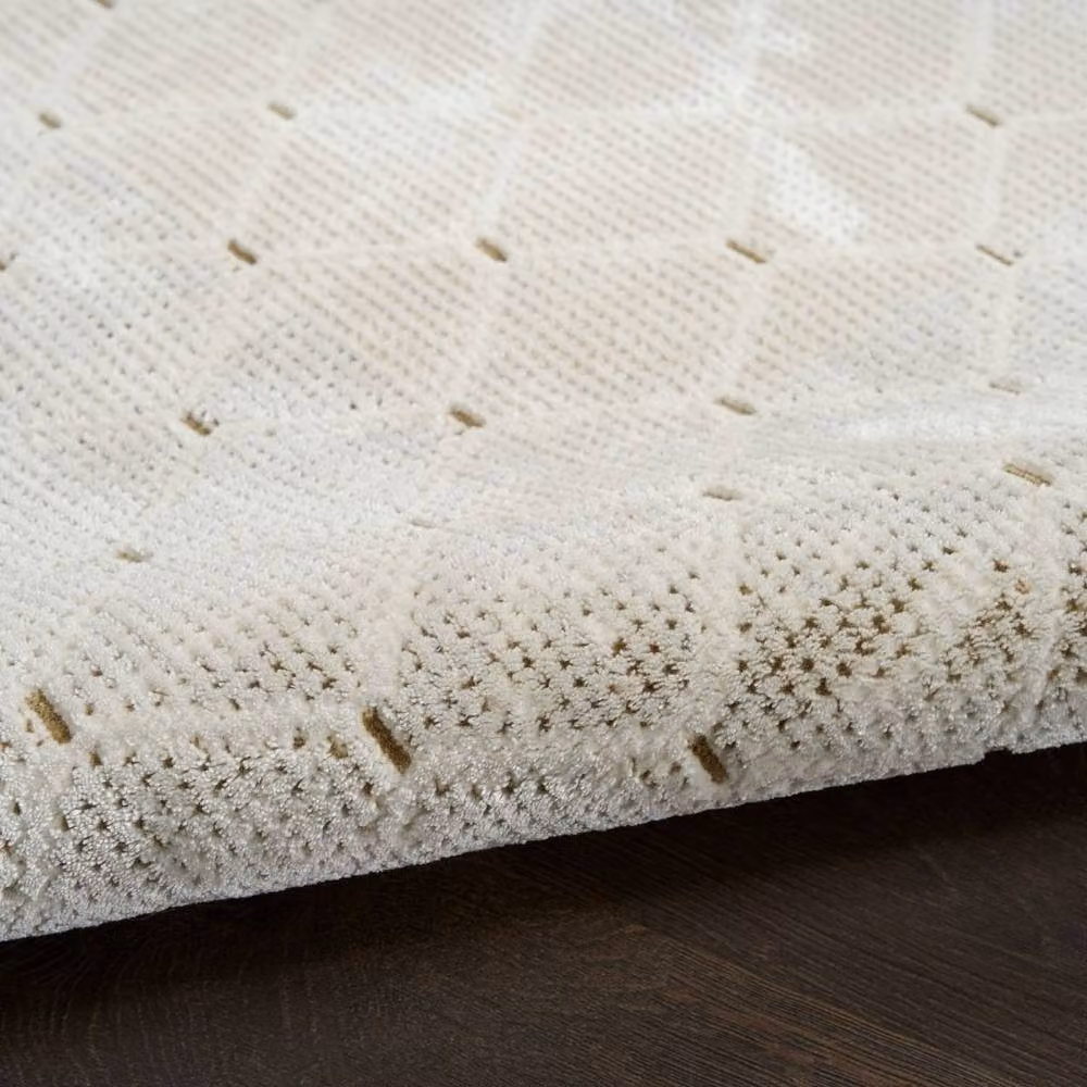 DKNY Grand Street Grn01 Ivory Geometric Rug, W: 274 cm, D: 183 cm – 2